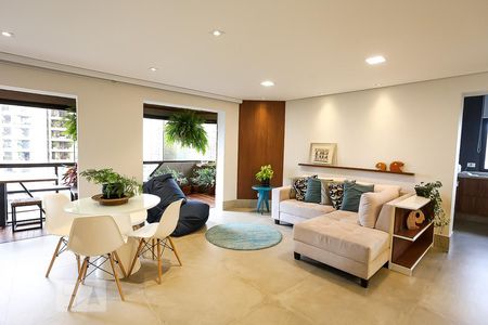 sala  de apartamento à venda com 4 quartos, 190m² em Vila Suzana, São Paulo