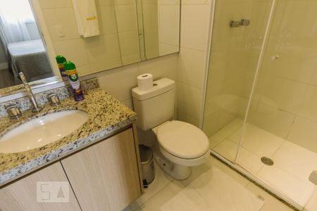 Banheiro da Suíte de apartamento à venda com 1 quarto, 45m² em Várzea da Barra Funda, São Paulo