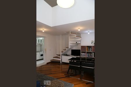 Sala  de apartamento à venda com 1 quarto, 52m² em Vila Andrade, São Paulo