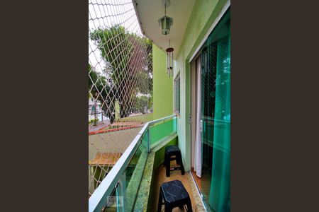 Varanda da Sala de casa para alugar com 3 quartos, 89m² em Jardim, Santo André