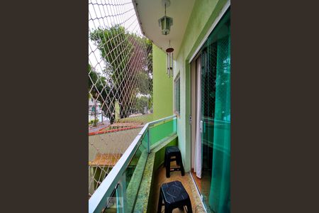 Varanda da Sala de casa para alugar com 3 quartos, 89m² em Jardim, Santo André