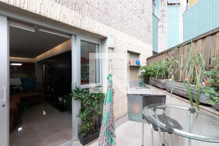 Varanda da Sala de apartamento à venda com 4 quartos, 136m² em Serra, Belo Horizonte