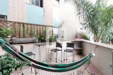Varanda da Sala de apartamento à venda com 4 quartos, 136m² em Serra, Belo Horizonte
