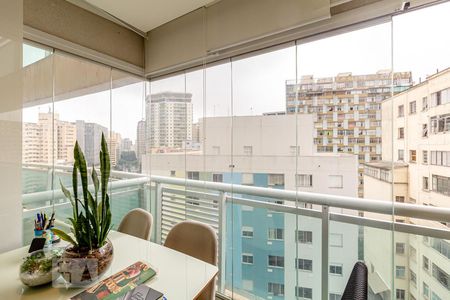 Varanda de apartamento à venda com 1 quarto, 49m² em Bela Vista, São Paulo