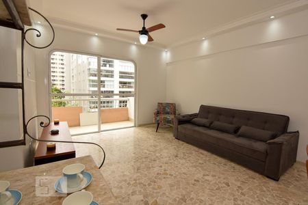 Sala de apartamento para alugar com 2 quartos, 120m² em Barra Funda, Guarujá