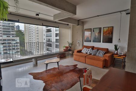 Sala de apartamento para alugar com 2 quartos, 70m² em Pinheiros, São Paulo