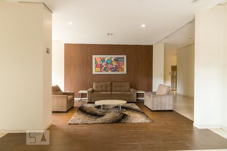Apartamento para alugar com 76m², 2 quartos e 2 vagasHall de entrada do bloco