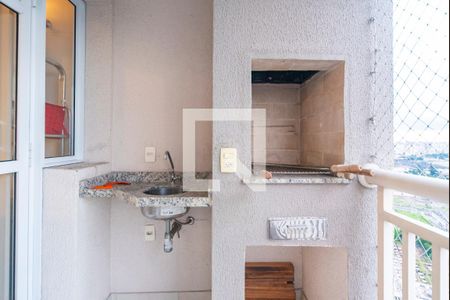 Pia e Churrasqueira  de apartamento para alugar com 2 quartos, 66m² em Vila Homero Thon, Santo André