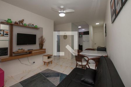Sala de apartamento para alugar com 2 quartos, 52m² em Centro, Guarujá