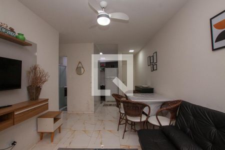 Sala de apartamento para alugar com 2 quartos, 52m² em Centro, Guarujá