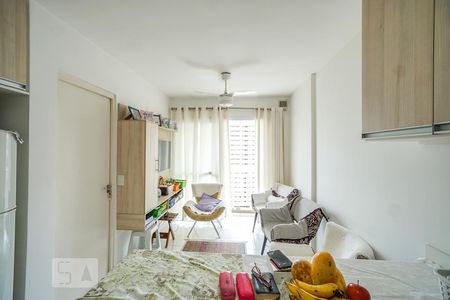 Sala e cozinha de apartamento à venda com 1 quarto, 32m² em Brás, São Paulo