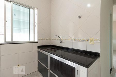 Detalhe da Sala/Cozinha de kitnet/studio para alugar com 1 quarto, 25m² em Campo Grande, Rio de Janeiro