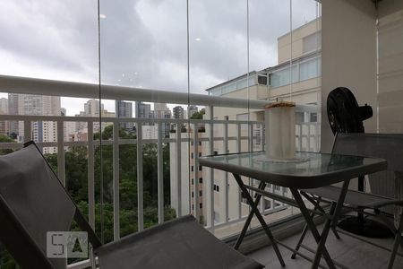 Varanda da Sala de apartamento à venda com 1 quarto, 65m² em Jardim Ampliação, São Paulo