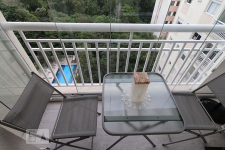 Varanda da Sala de apartamento à venda com 1 quarto, 65m² em Jardim Ampliação, São Paulo