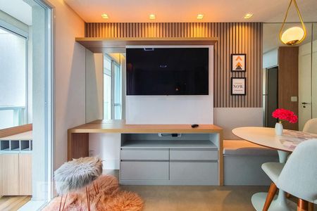 Sala / Studio de kitnet/studio para alugar com 1 quarto, 28m² em Liberdade, São Paulo