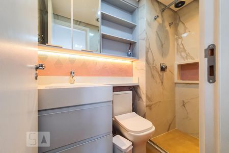 Studio para alugar com 28m², 1 quarto e 1 vaga Studio para alugar com 28m², 1 quarto e 1 vagaBanheiro