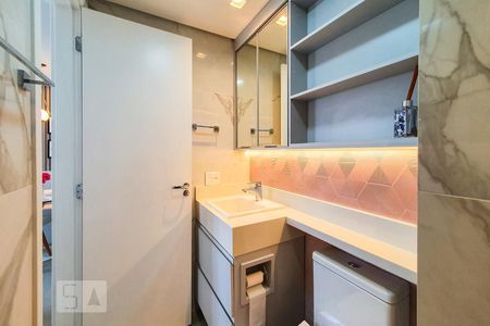 Studio para alugar com 28m², 1 quarto e 1 vaga Studio para alugar com 28m², 1 quarto e 1 vagaBanheiro