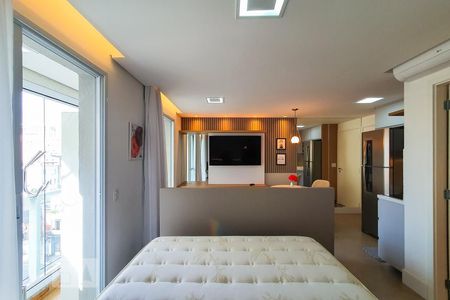 Studio para alugar com 28m², 1 quarto e 1 vaga Studio para alugar com 28m², 1 quarto e 1 vagaQuarto