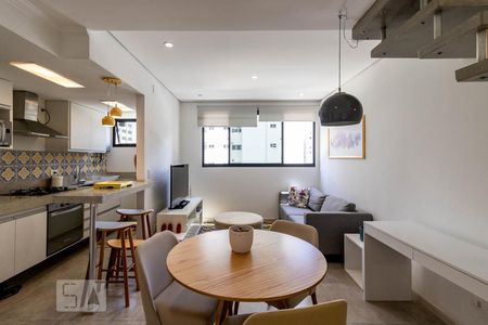 Sala de apartamento para alugar com 1 quarto, 55m² em Itaim Bibi, São Paulo