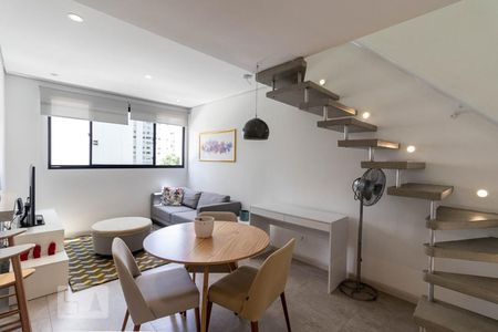 Sala de apartamento para alugar com 1 quarto, 55m² em Itaim Bibi, São Paulo
