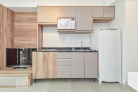 Cozinha de kitnet/studio para alugar com 1 quarto, 35m² em Consolação, São Paulo