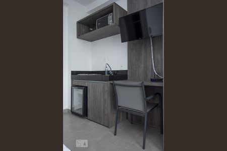Cozinha  de kitnet/studio à venda com 1 quarto, 26m² em Perdizes, São Paulo