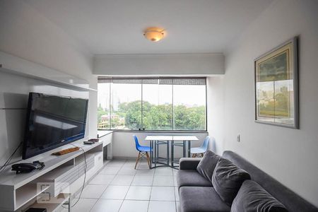 Sala de apartamento à venda com 1 quarto, 33m² em Paraíso do Morumbi, São Paulo