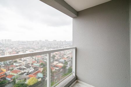 Varanda da Sala de apartamento para alugar com 2 quartos, 50m² em Vila Scarpelli, Santo André
