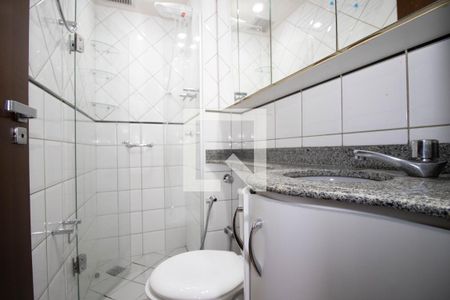 Banheiro da Suíte de apartamento para alugar com 1 quarto, 52m² em Setor Sudoeste, Brasília