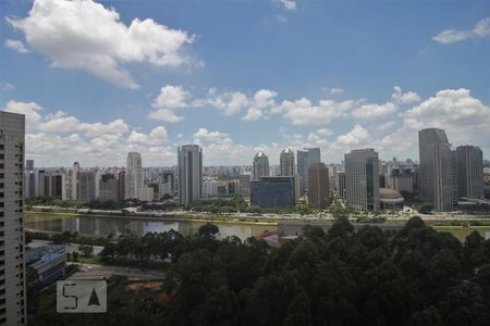 Studio para alugar com 38m², 1 quarto e 1 vagaVista da varanda