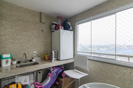 Varanda Gourmet de apartamento para alugar com 2 quartos, 67m² em Vila Valparaíso, Santo André