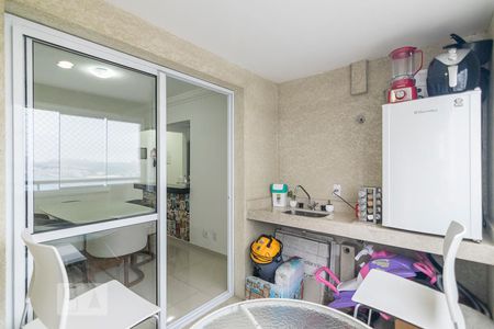 Varanda Gourmet de apartamento para alugar com 2 quartos, 67m² em Vila Valparaíso, Santo André