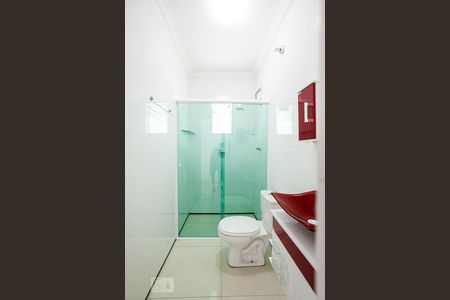 Banheiro da Suíte de casa para alugar com 2 quartos, 90m² em Campestre, Santo André