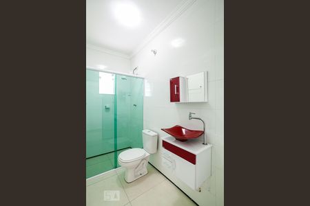 Banheiro da Suíte de casa para alugar com 2 quartos, 90m² em Campestre, Santo André