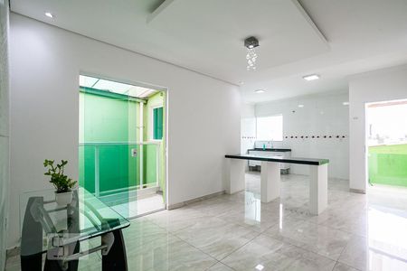 Sala de casa para alugar com 2 quartos, 90m² em Campestre, Santo André