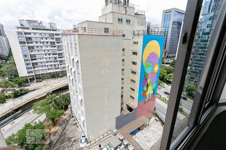 Vista da Sala de apartamento à venda com 1 quarto, 78m² em Cerqueira César, São Paulo