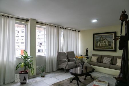 Sala de apartamento para alugar com 5 quartos, 300m² em Boqueirão, Santos