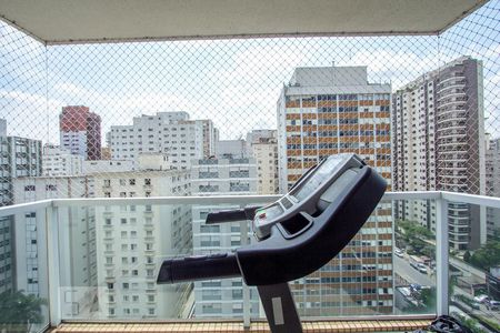 Varanda da Sala de apartamento para alugar com 3 quartos, 180m² em Itaim Bibi, São Paulo