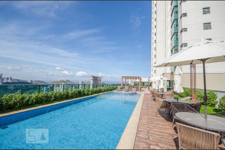 Área comum - Piscina de apartamento para alugar com 1 quarto, 53m² em Vila Castela, Nova Lima