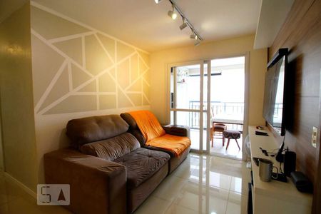 Sala de apartamento à venda com 3 quartos, 70m² em Campestre, Santo André