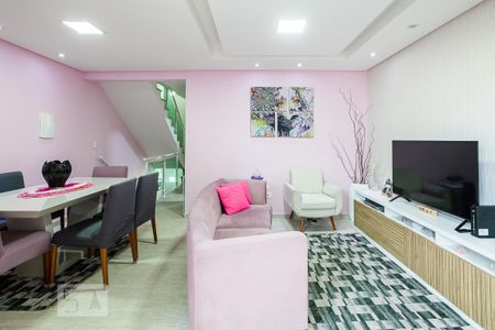 Sala de casa de condomínio à venda com 2 quartos, 125m² em Vila Pires, Santo André