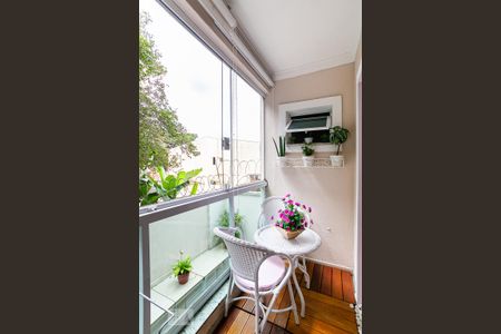 Varanda da Sala de casa de condomínio à venda com 2 quartos, 125m² em Vila Pires, Santo André