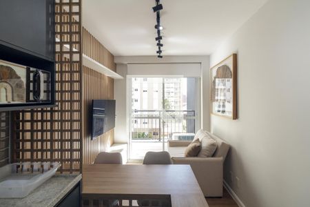 Sala de apartamento para alugar com 1 quarto, 28m² em República, São Paulo