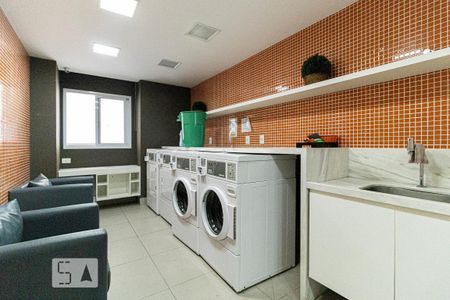 Área comum - Lavanderia de apartamento para alugar com 1 quarto, 45m² em Santa Cecília, São Paulo