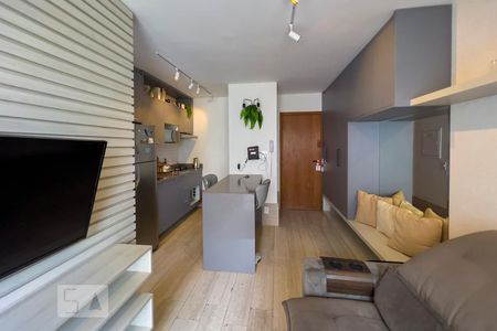 Sala de kitnet/studio para alugar com 1 quarto, 35m² em Moema, São Paulo