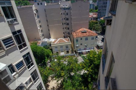 Vista da Sala de apartamento à venda com 1 quarto, 40m² em Laranjeiras, Rio de Janeiro