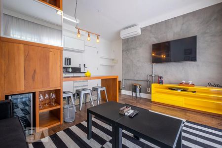 Sala de apartamento para alugar com 1 quarto, 48m² em Consolação, São Paulo