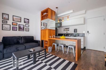 Sala de apartamento para alugar com 1 quarto, 48m² em Consolação, São Paulo