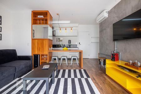 Sala de apartamento para alugar com 1 quarto, 48m² em Consolação, São Paulo