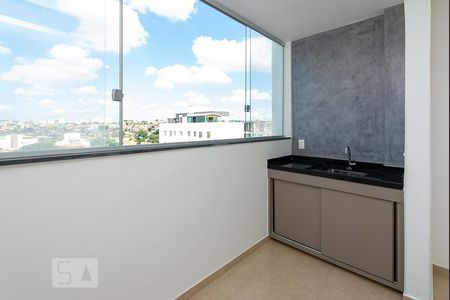 Varanda gourmet de apartamento para alugar com 3 quartos, 85m² em Santa Branca, Belo Horizonte